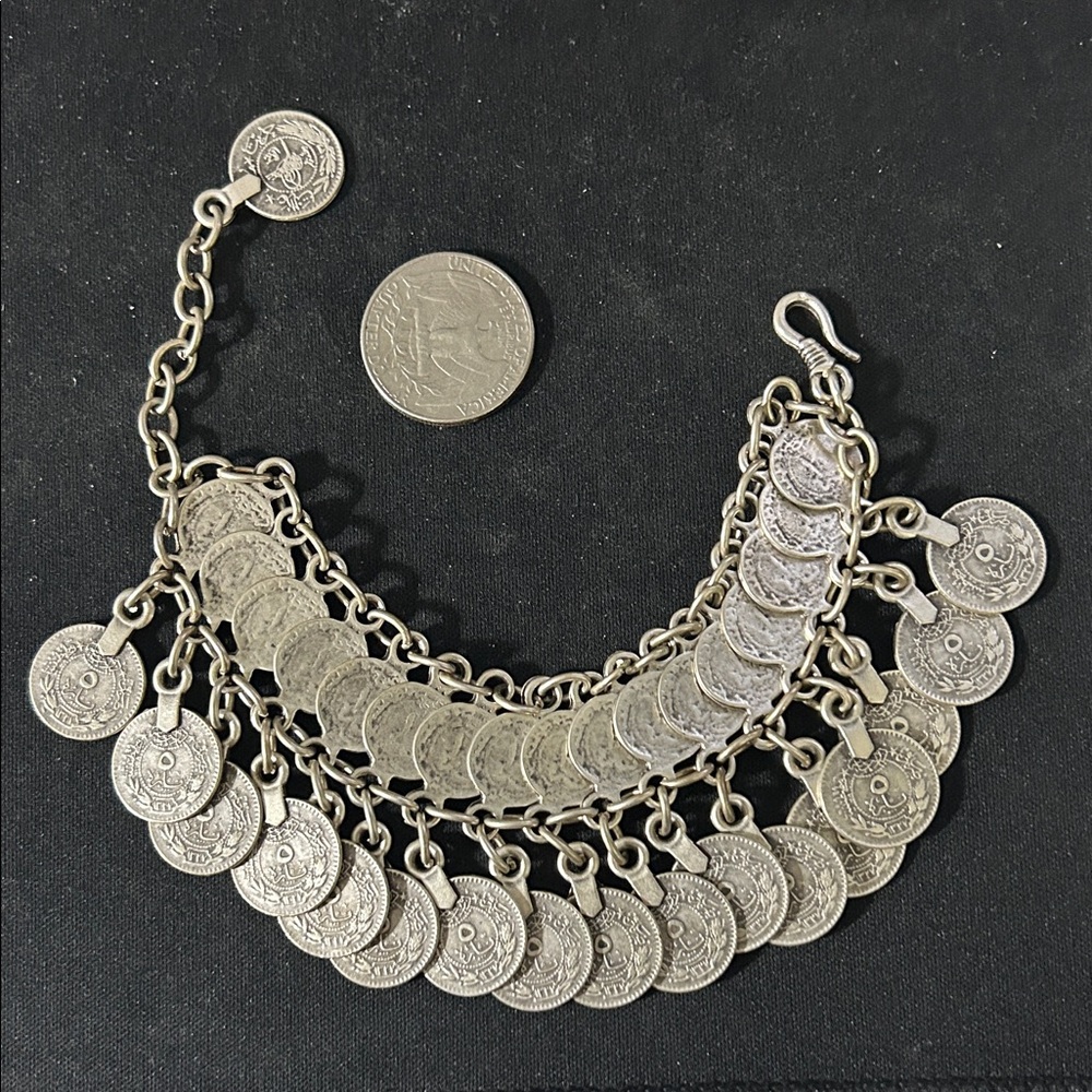 Handmade Authentic Bellydance Boho Gypsy AdjustableSize Bracelet